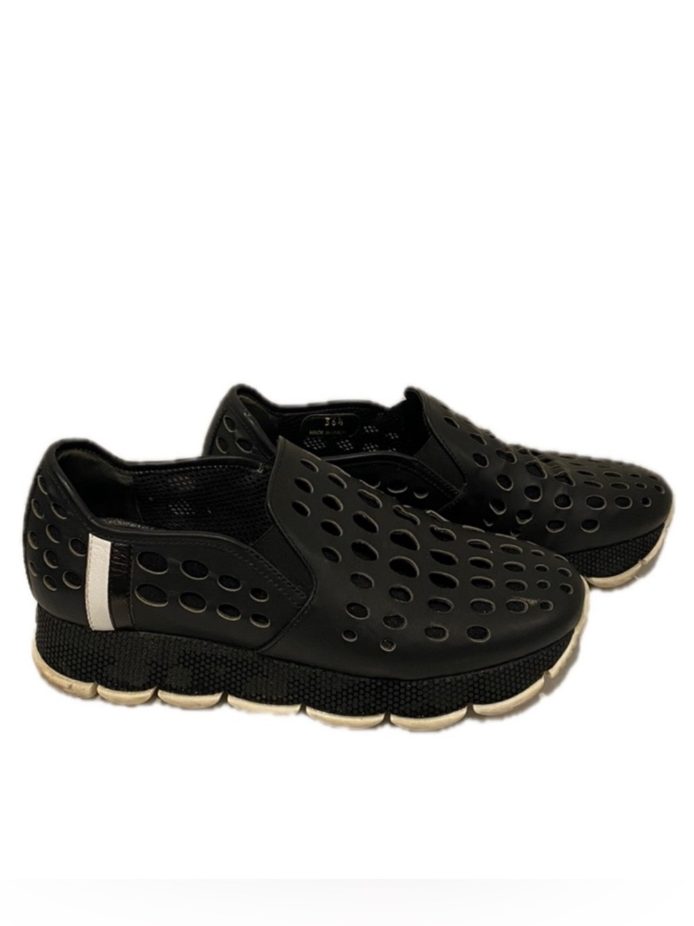 Prada Laser Cut Statement Sneakers